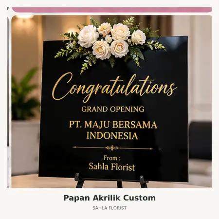 Papan Bunga Akrilik Daan Mogot